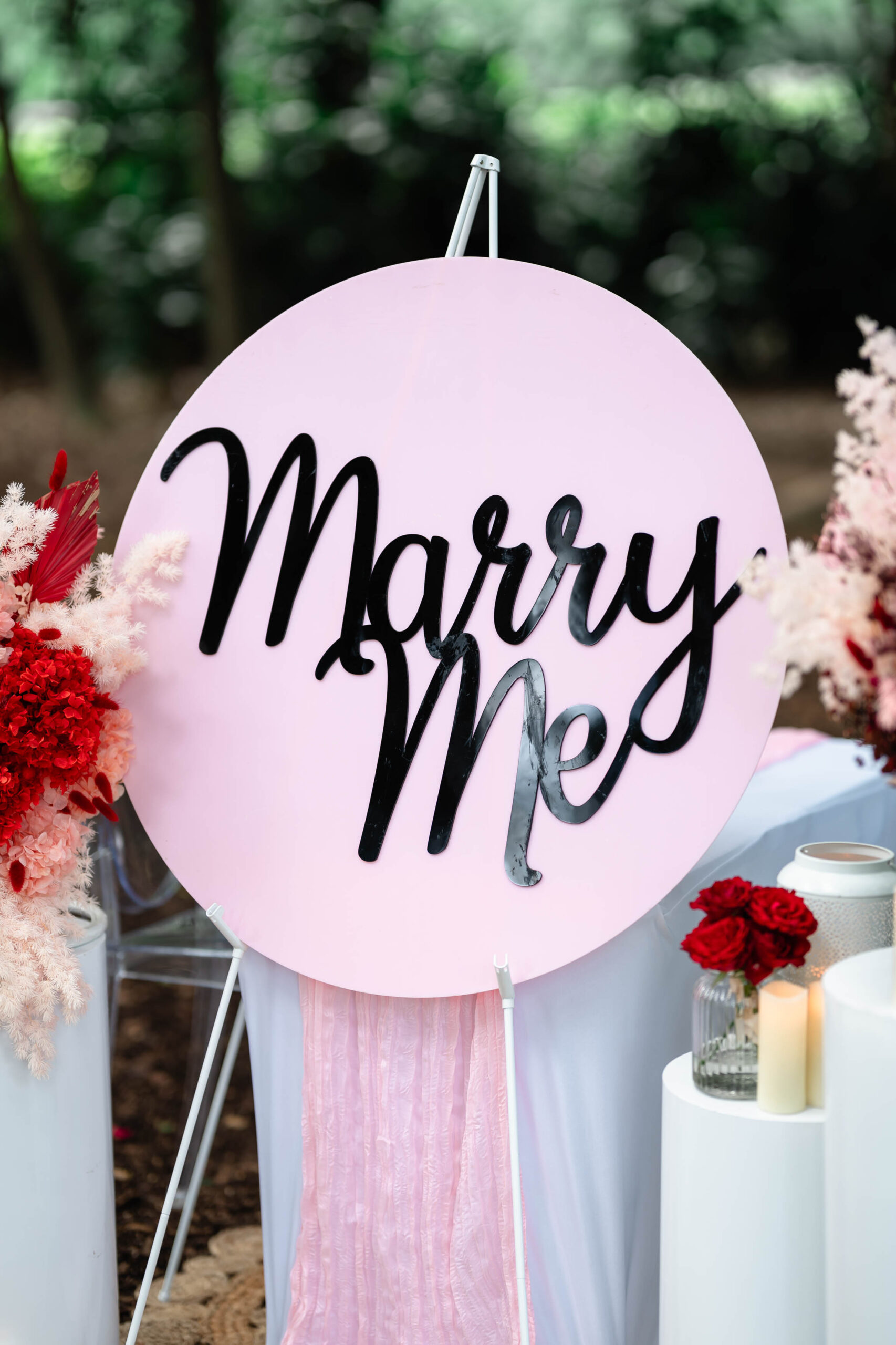 marry me proposal sign