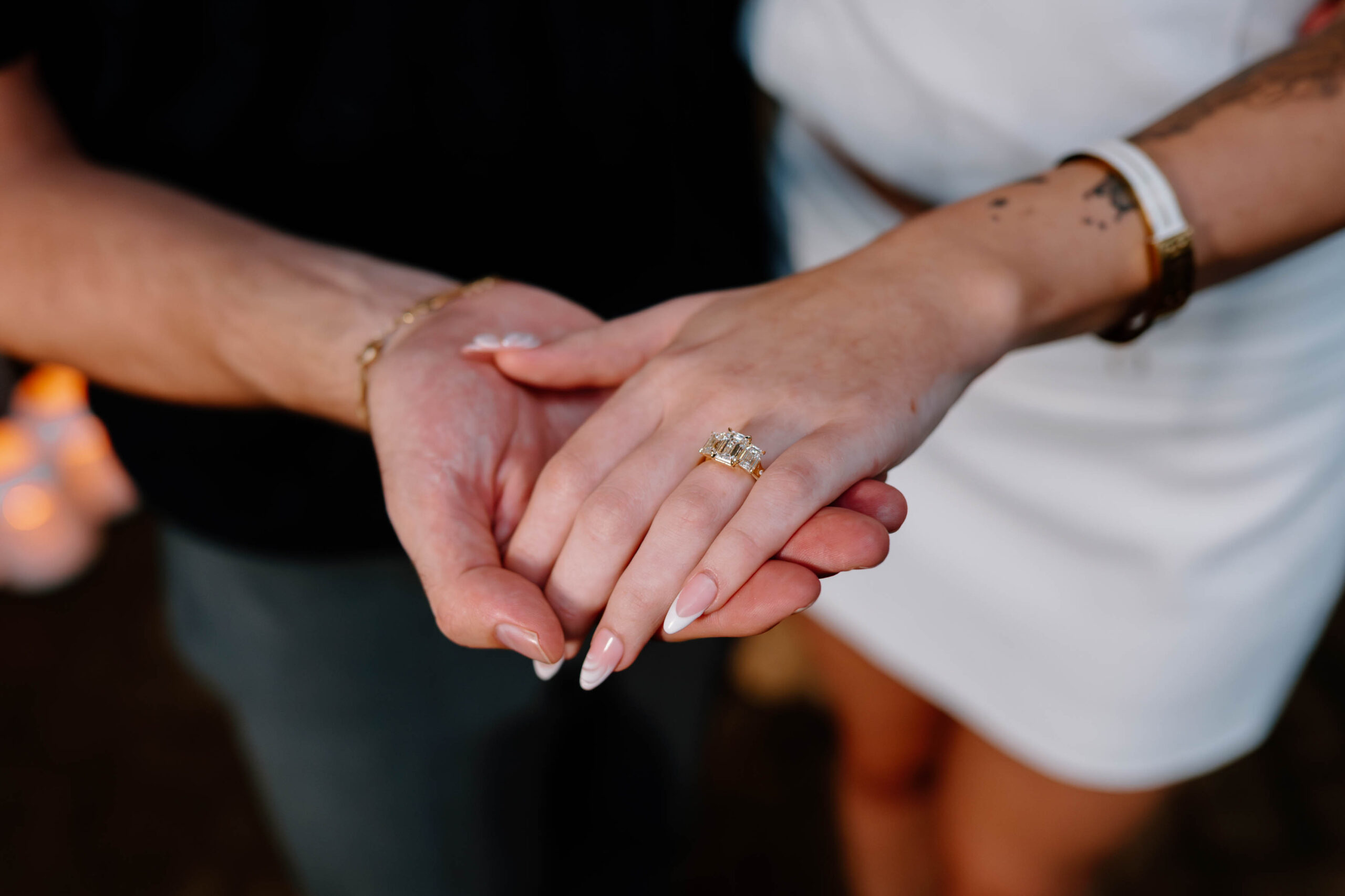 Marriage proposal engagement ring