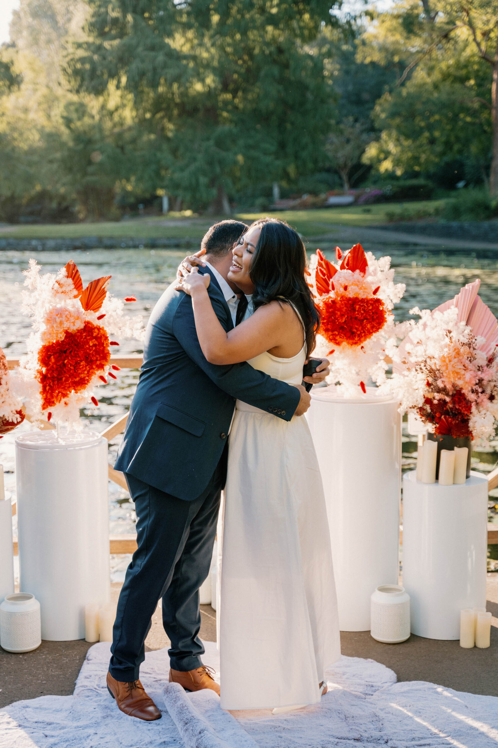 sunset engagement proposal