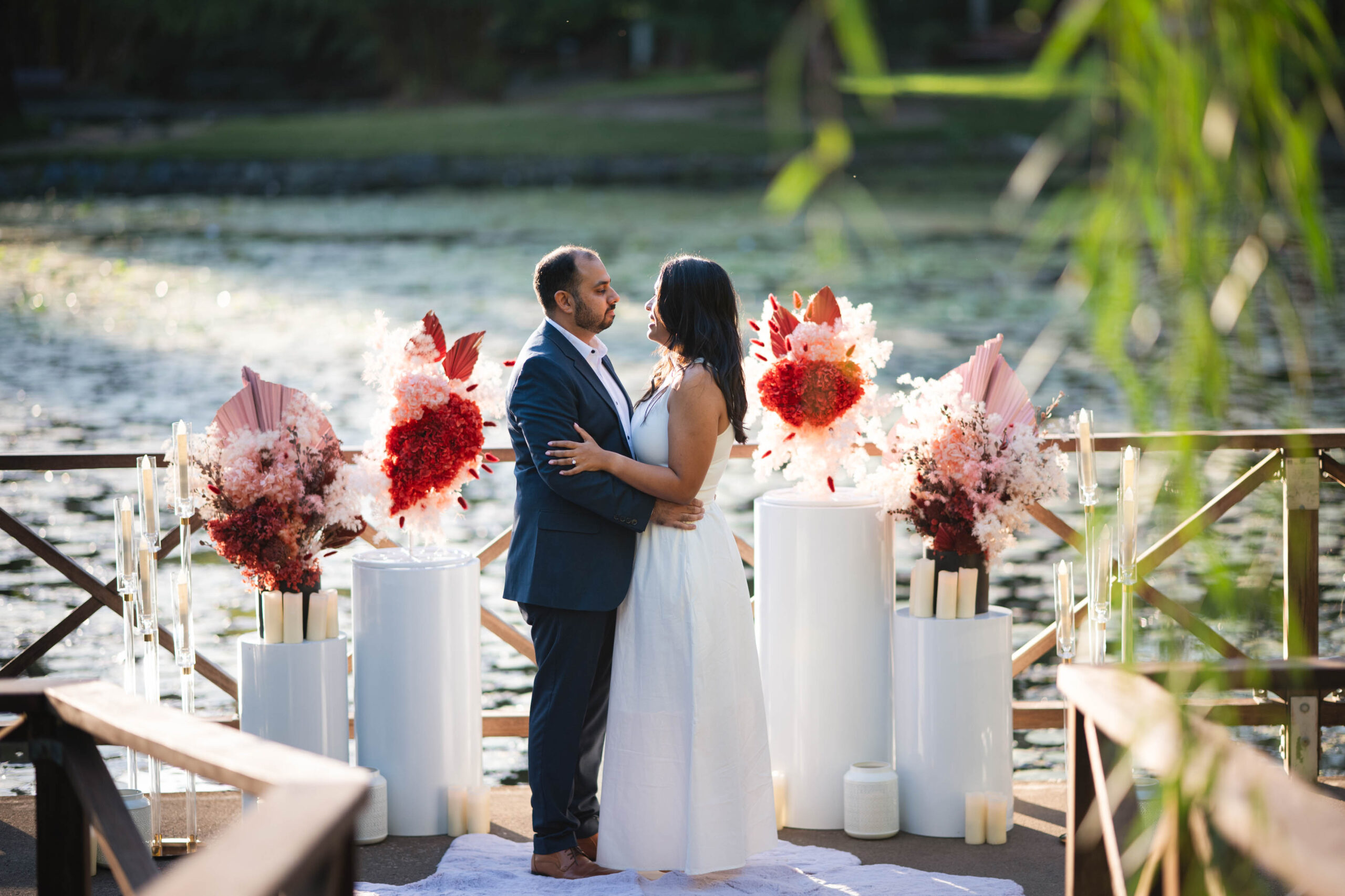 lakeside proposal decor 