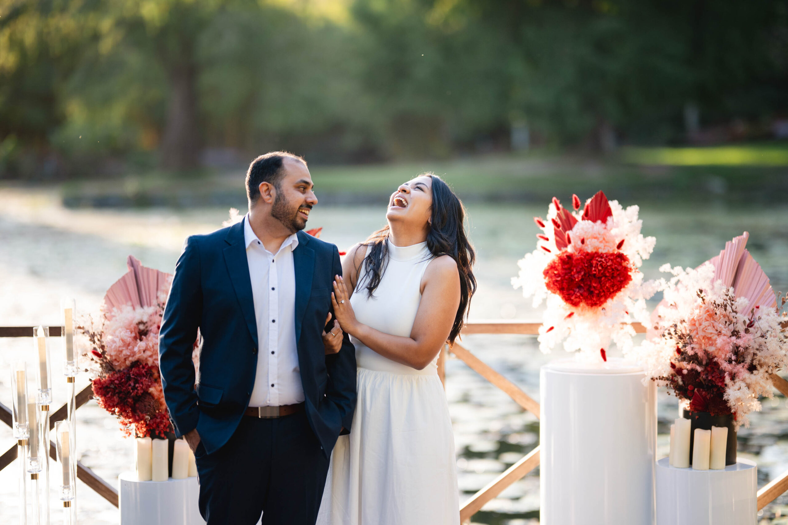 lakeside proposal decor service Brisbane