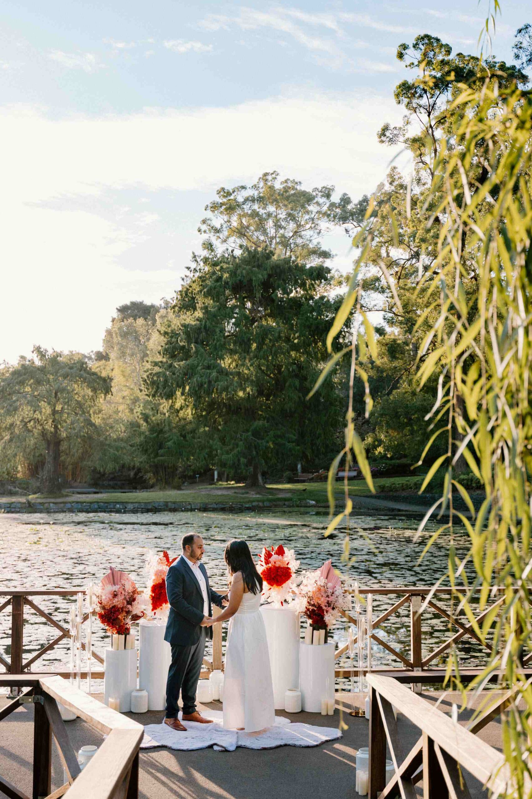 lakeside proposal setting in Brisbane