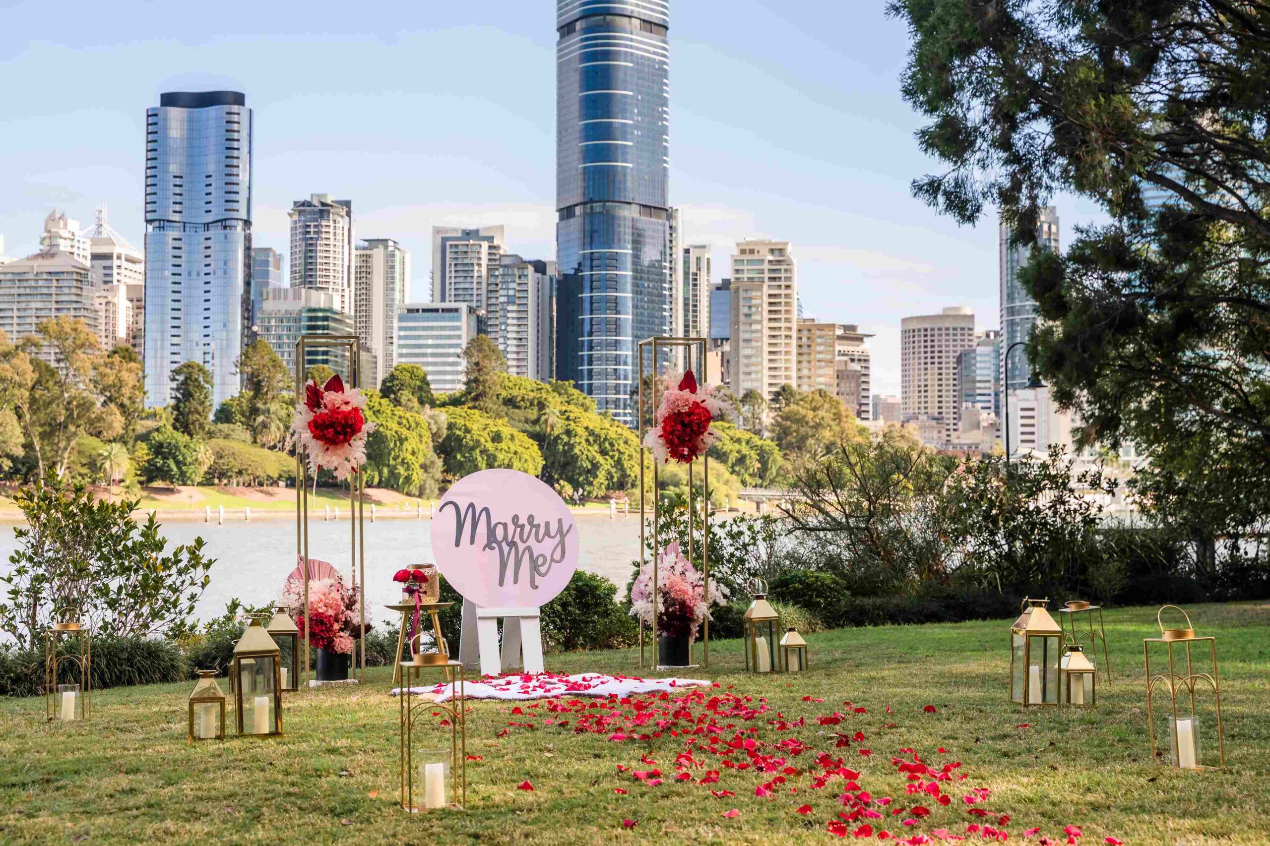 Proposing by the Brisbane River