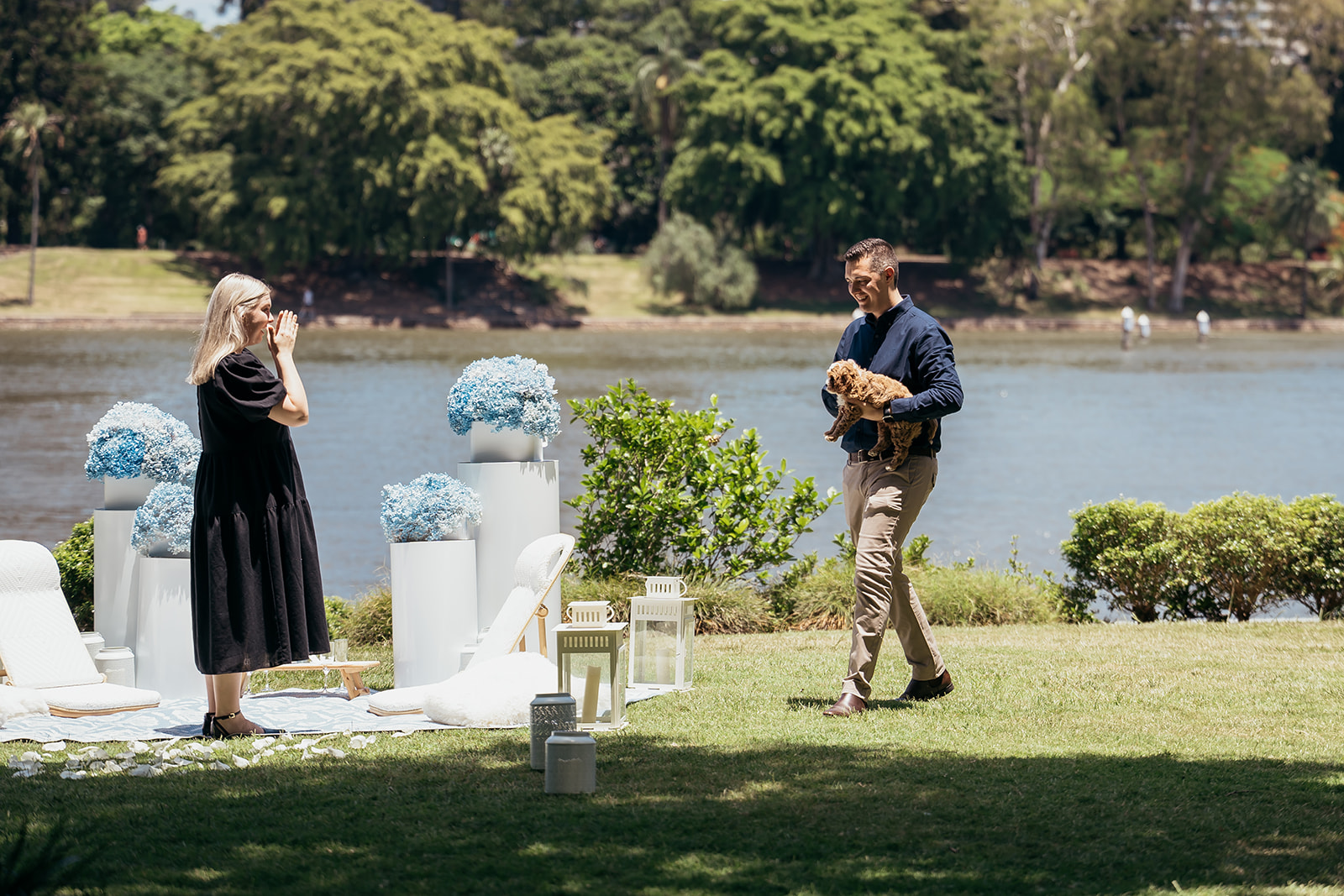 he surprised her with a puppy